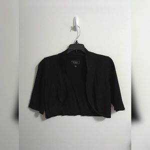 Black Dress Barn Crop Cardigan Shrug
